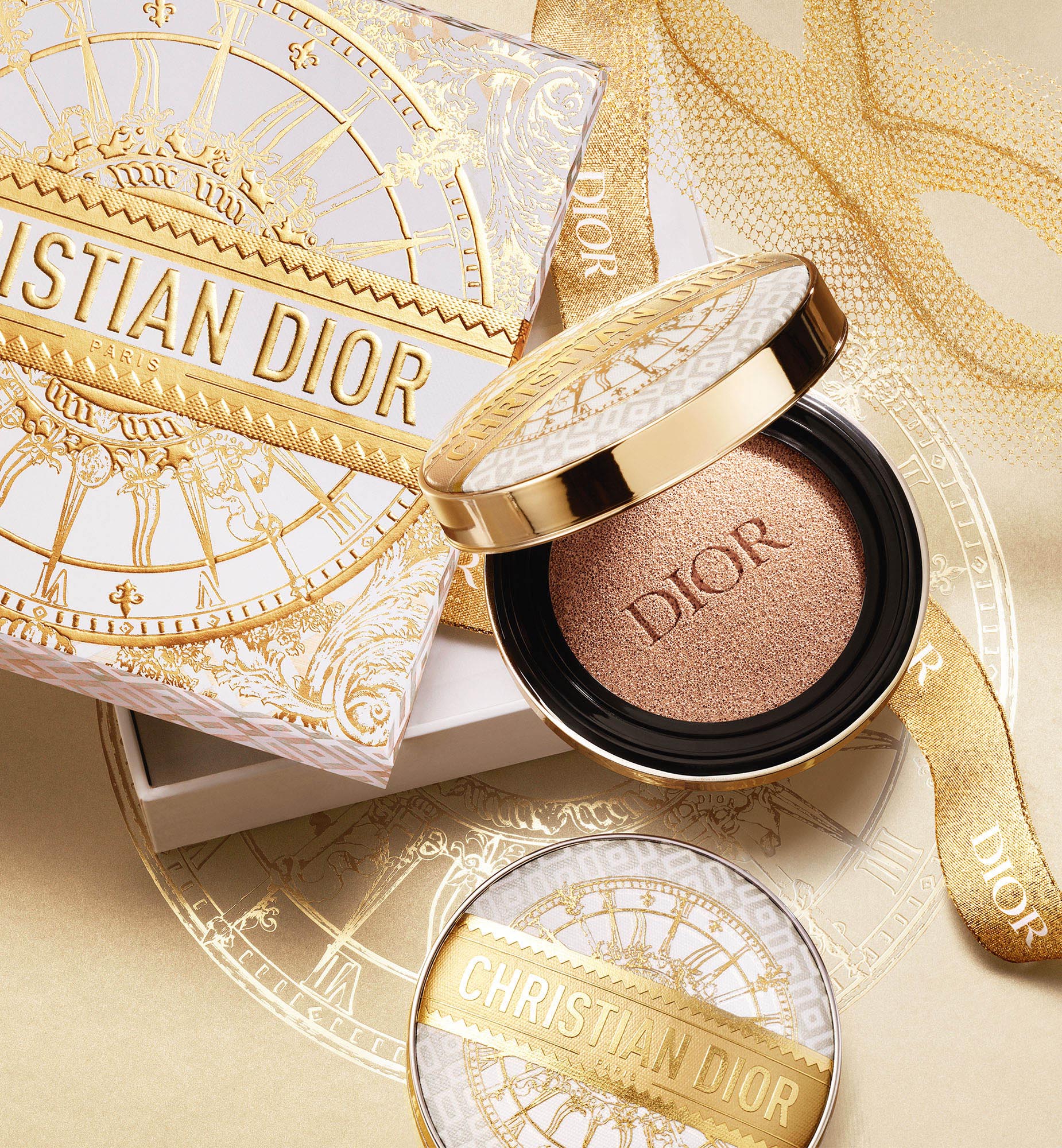 Dior Forever Cushion Case—Cushion Foundation Case - Embroidered Cannage Or Vinyl Cannage—Cushion Foundation Case - Embroidered Cannage Or Vinyl Cannage